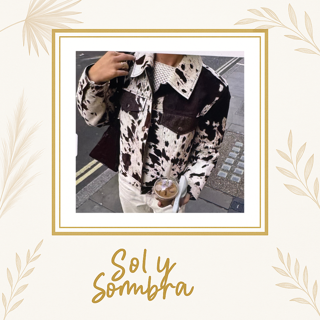Chamarra Cowprint Trucker