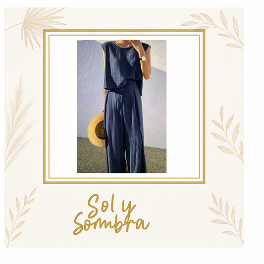 Traje de Lino, blusa y Pantalón